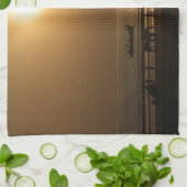 Linge De Cuisine Golden Summer Sunset Réflexion sur la plage (Plié)