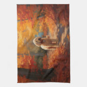Linge De Cuisine Goldendoodle en automne Leaves Fall Inspire (Vertical)