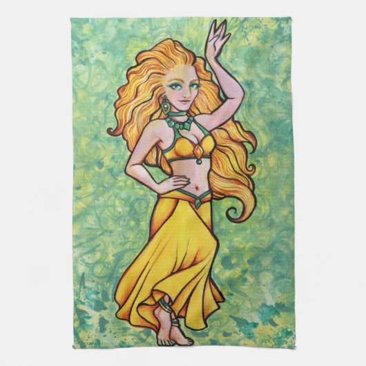 Linge De Cuisine Goldens Belly Dancer (Vertical)