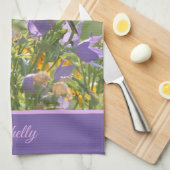Linge De Cuisine Goldfinch sur Harebell Flower (Quart Plié)