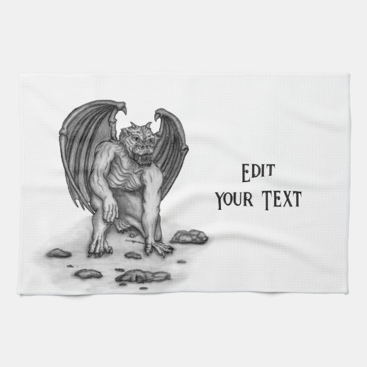 Linge De Cuisine Golem Gargoyle (Horizontal)