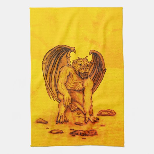 Linge De Cuisine Golem Gargoyle (Vertical)