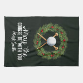 Linge De Cuisine Golf à thème de Noël pour golfeur (Horizontal)
