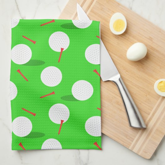 Linge De Cuisine Golf Golfing, Amusants Golf Balls et Tee - shirts (Quart Plié)