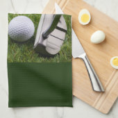 Linge De Cuisine Golf Happy Retirement Golf ball et Putter Golf (Quart Plié)