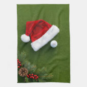 Linge De Cuisine Golf Noël sur gazon vert (Vertical)