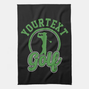 Linge De Cuisine Golf personnalisé AJOUTER NOM Retro Pro Golfer Swi