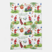 Linge De Cuisine Golf Que le parcours soit avec vous Noël Père Noël (Vertical)