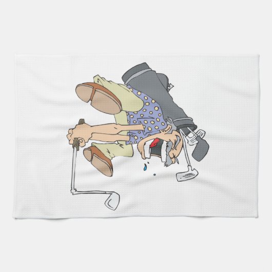 Linge De Cuisine Golfeur frustrant (Horizontal)
