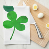 Linge De Cuisine Good Luck Green Lucky 4 Shamrocks Feuille Clover (Quart Plié)