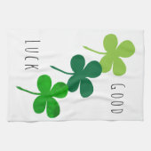 Linge De Cuisine Good Luck Green Lucky 4 Shamrocks Feuille Clover (Horizontal)
