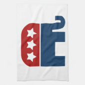 Linge De Cuisine GOP éléphant Logo design républicain (Vertical)