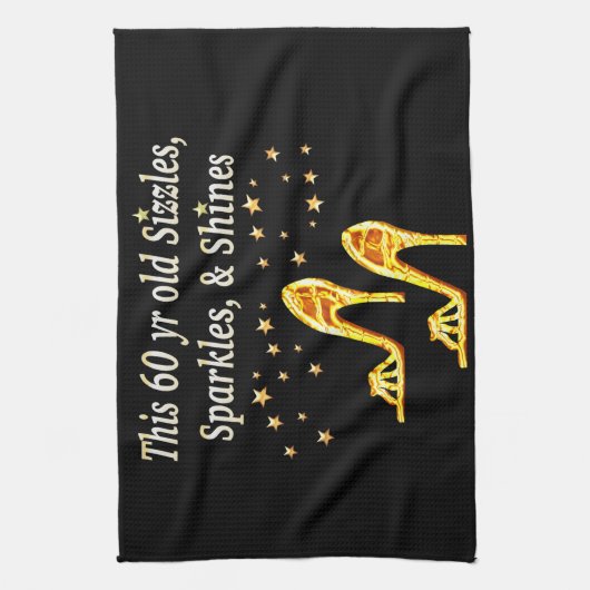 LINGE DE CUISINE GORGEUSE SOIXANTE ANNIVERSAIRE DE L'OR (Vertical)