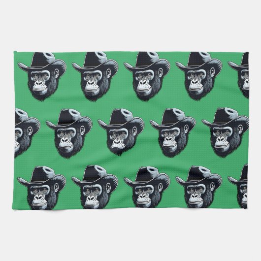 Linge De Cuisine Gorilla Cowboy (Horizontal)
