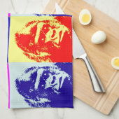 Linge De Cuisine Gorilla Pop Art (Quart Plié)