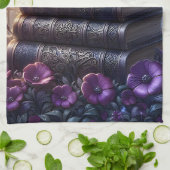 Linge De Cuisine Gothic Book Purple Floral (Plié)