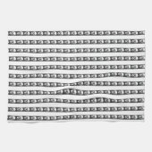 Linge De Cuisine Gothic striped pattern with skulls (Horizontal)