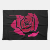 Linge De Cuisine Gothique abstrait rose aquarelle art original (Horizontal)