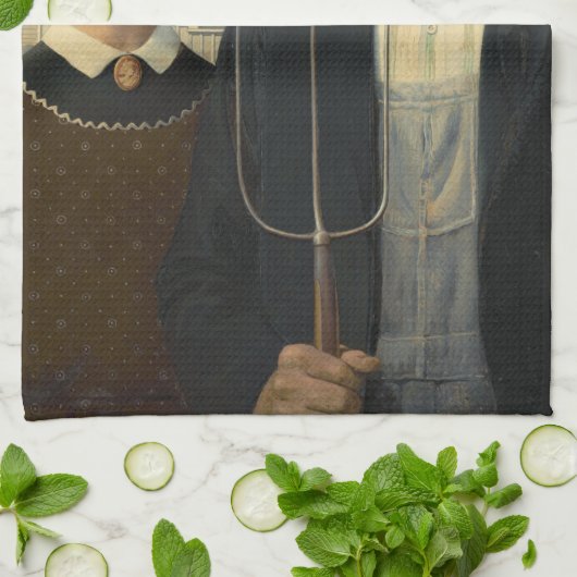 Linge De Cuisine gothique américain (Plié)