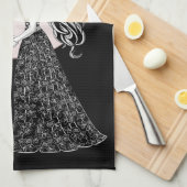 Linge De Cuisine Gothique Emo Enfants Kiss Valentine's Day (Quart Plié)