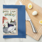 Linge De Cuisine Gotta Love Guineas ! (Quart Plié)