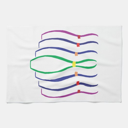 Linge De Cuisine Goupilles de bowling (Horizontal)