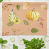 Linge De Cuisine Gourdes d'automne (Plié)