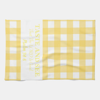Linge De Cuisine Goûtez Et Voyez Que L'Éternel est bon, Jaune