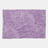 Linge De Cuisine gouttelettes d'eau violette (Horizontal)