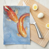 Linge De Cuisine Gracieux Koi II (Quart Plié)