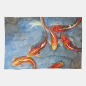 Linge De Cuisine Gracieux Koi II (Horizontal)