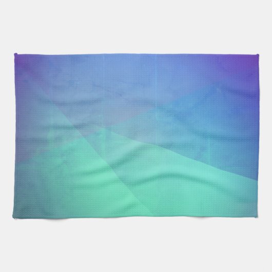 Linge De Cuisine Gradation Blue Aqua & Turquoise (Horizontal)