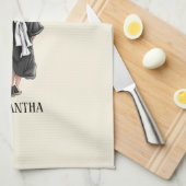 Linge De Cuisine Graduation de l'aquarelle personnalisée (3) (Quart Plié)