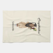 Linge De Cuisine Graduation de l'aquarelle personnalisée (6) (Horizontal)