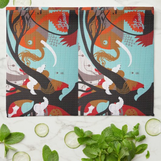 Linge De Cuisine Graffiti (Plié)