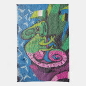 Linge De Cuisine Graffiti coloré Chameleon (Vertical)