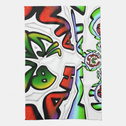 Linge De Cuisine Graffiti coloré Hakuna Matata (Vertical)