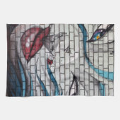 Linge De Cuisine Graffiti de fille asiatique (Horizontal)