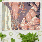 Linge De Cuisine Grand Canyon Western Graphic Art American (Plié)