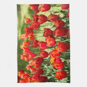 Linge De Cuisine Grand champ de tulipes rouges (Vertical)