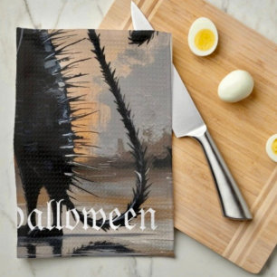 Linge De Cuisine Grand Chat Petit Chat Halloween