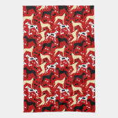 Linge De Cuisine Grand Dane Harlequin Faune Danois Noir Danois (Vertical)