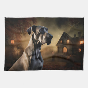 Linge De Cuisine Grand Danois Halloween Épouvantable
