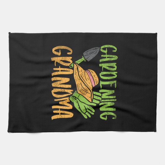 Linge De Cuisine Grand-mère du jardin (Horizontal)