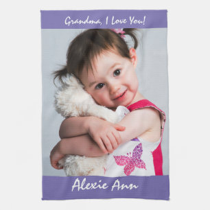 Linge De Cuisine "Grand-mère, je t'aime" Personnaliser le nom, Peri