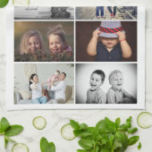 Linge De Cuisine Grand-père vous êtes notre Héros 6 Photo Collage (Plié)