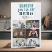 Linge De Cuisine Grand-père vous êtes notre Héros 6 Photo Collage