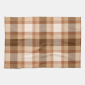 Linge De Cuisine Grand Plaid moderne, Brown, Beige, Cuivre et Tan (Horizontal)