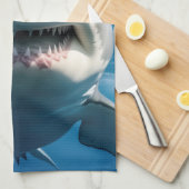 Linge De Cuisine Grand requin blanc (Quart Plié)