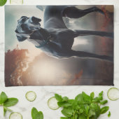 Linge De Cuisine Grande Dane Halloween effrayante (Plié)